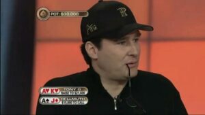 Tony G and Phil Hellmuth, Poker Ethics in the Big Game