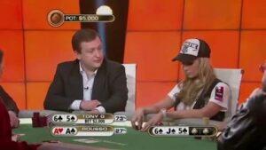 Big Game moment &amp;#8211; Vanessa Rousso shuts Tony G down