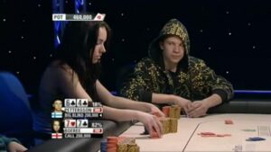 Liv Boeree crashes into a flopped full house