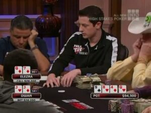 Doyle Brunson does his best Hellmuth Impression