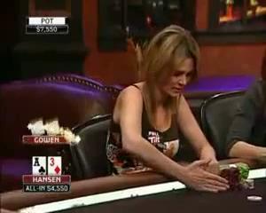 Sexy Ladies Playing Poker with Gus Hansen vs Erica