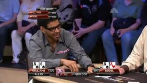 Williams destroy his cards after he sees Opponent&amp;#8217;s Hand