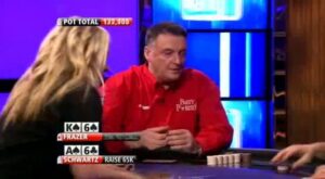 Luke Schwartz getting angry &amp;#8211; Premier League Poker