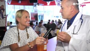 Laura gets spanked at The Heart Attack Grill