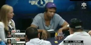 Phil Ivey Folds AK Pre Flop to Aces &amp;#8211; One Drop