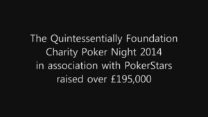 PokerStars Quintessentially Foundation Charity Poker Night