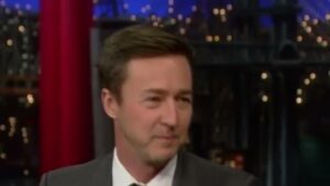 Edward Norton (Worm) talks Rounders 2 on David Letterman Show