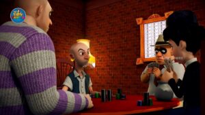 Charlie Chaplin Poker Cartoon