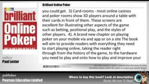 Book Review &amp;#8211; Brilliant Online Poker by Paul Lester