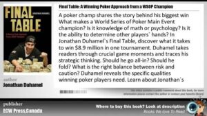 Book Review &amp;#8211; Final Table &amp;#8211; A Winning Poker Approach by Jonathan Duhamel