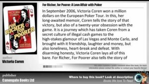 Book Review &amp;#8211; For Richer, For Poorer &amp;#8211; A Love Affair with Poker by Victoria Coren