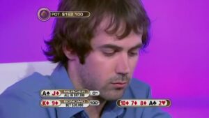Justin Bonomo Facing Crazy Bluff from Mercier