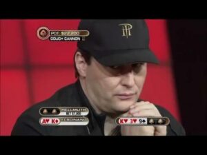 Phil Hellmuth Barreling against a Canon