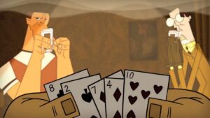 Five Card Draw Poker Cartoon