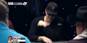 John Duthie Making Strong Move vs Phil Hellmuth