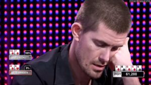 Sam Trickett Facing Bluff from Gus Hansen