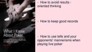 Book Review &amp;#8211; What I Know About Poker