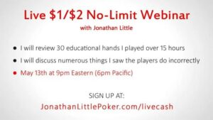 Cash Game Webinar with Jonathan Little