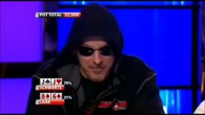 Phil Laak Doing His Thing vs Luke Schwartz