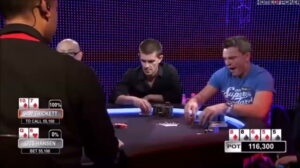 Sam Tricket and Gus Hansen Tangling