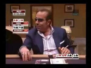 Farha and Negreanu Gambling on the River