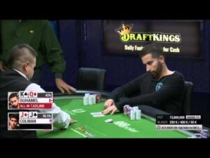 Dan Colman and Jonathan Duhamel huge flip &amp;#8211; One Drop 2015