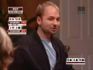 High Stakes Poker &amp;#8211; Esfandiari&amp;#8217;s Great Read Against Negreanu