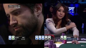 WPT Bay 101 Shooting Star Final Table &amp;#8211; Tough Spot For Maria Ho