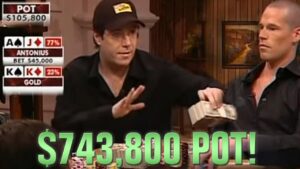 Poker Hands &amp;#8211; Gold &amp;#038; Antonius Run a HUGE Pot Three Times!