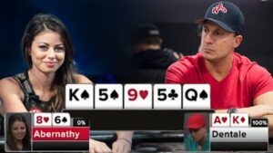 Poker Hands &amp;#8211; Samantha Abernathy&amp;#8217;s Bluff STUNS Mike Dentale