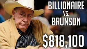 Poker Hands &amp;#8211; Billionaire Vs Brunson!