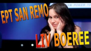 Player Pulls Funny Faces at Liv Boeree