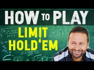 How to Play Limit Hold&amp;#8217;em With Daniel Negreanu