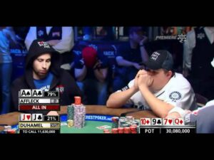 Sickest Bad Beat In Poker History: Duhamel vs Affleck