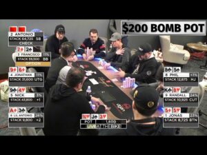 Live at the Bike &amp;#8211; Esfandiari &amp;#038; Hellmuth Crush the Bomb Pots!