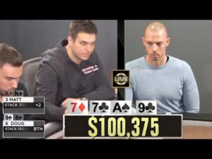 Live at the Bike &amp;#8211; Poker Players FIGHT Over $100,000!