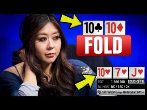 Maria Ho Folds a SET on the Flop?!