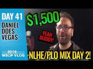 Daniel Negreanu 2018 WSOP VLOG: Day 41 &amp;#8211; $1,500 NL/PLO Day 2