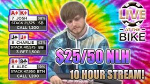 Live At The Bike $25/$50 Cash Game Highlights ft Charlie Carrel