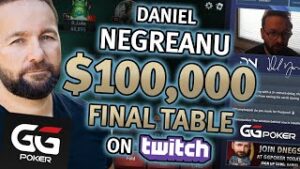 Daniel Negreanu Plays $100K Online Poker Final Table