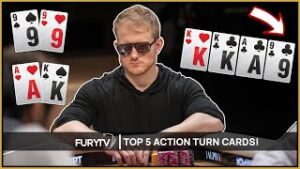 5 of the SICKEST Poker Action TURN Cards EVER!