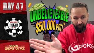 HUGE POTS GALORE in the $50,000 HIGH ROLLER! &amp;#8211; Daniel Negreanu 2024 WSOP VLOG Day 47