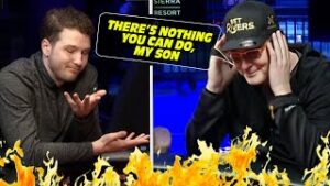 Hellmuth &amp;#038; Son Go BROKE in Back-to-Back Poker Hands