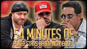 54 Minutes Of Poker Stars Behaving Badly | Compilation