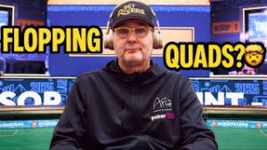 INSANE Setup! Phil Hellmuth FLOPS QUADS at WSOP Main Event!
