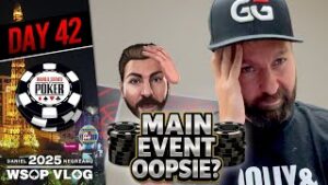 MAIN EVENT DISASTER: AWFUL READ??? &amp;#8211; Daniel Negreanu 2025 WSOP VLOG Day 42