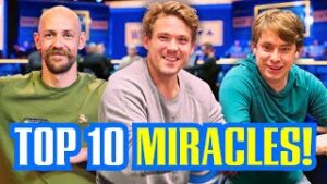 Top 10 LUCKIEST MOMENTS at the 2025 WSOP!