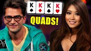 13 Times QUADS hit on Poker Night in America