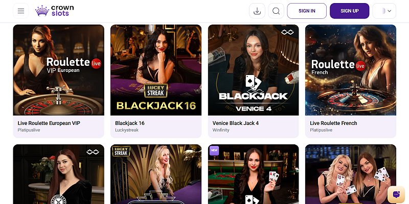 Blackjack game at an online casino similar to Stay Casino
