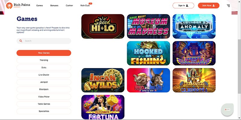 Visuele weergave van casino gaming interface ter illustratie voor NV Casino Online